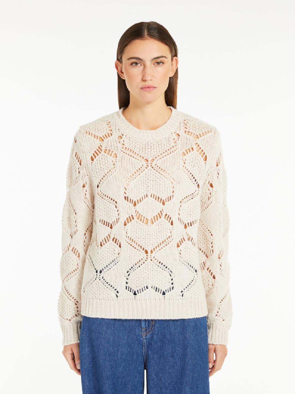 Weekend Maglia in mista lana traforata Pezzi Unici