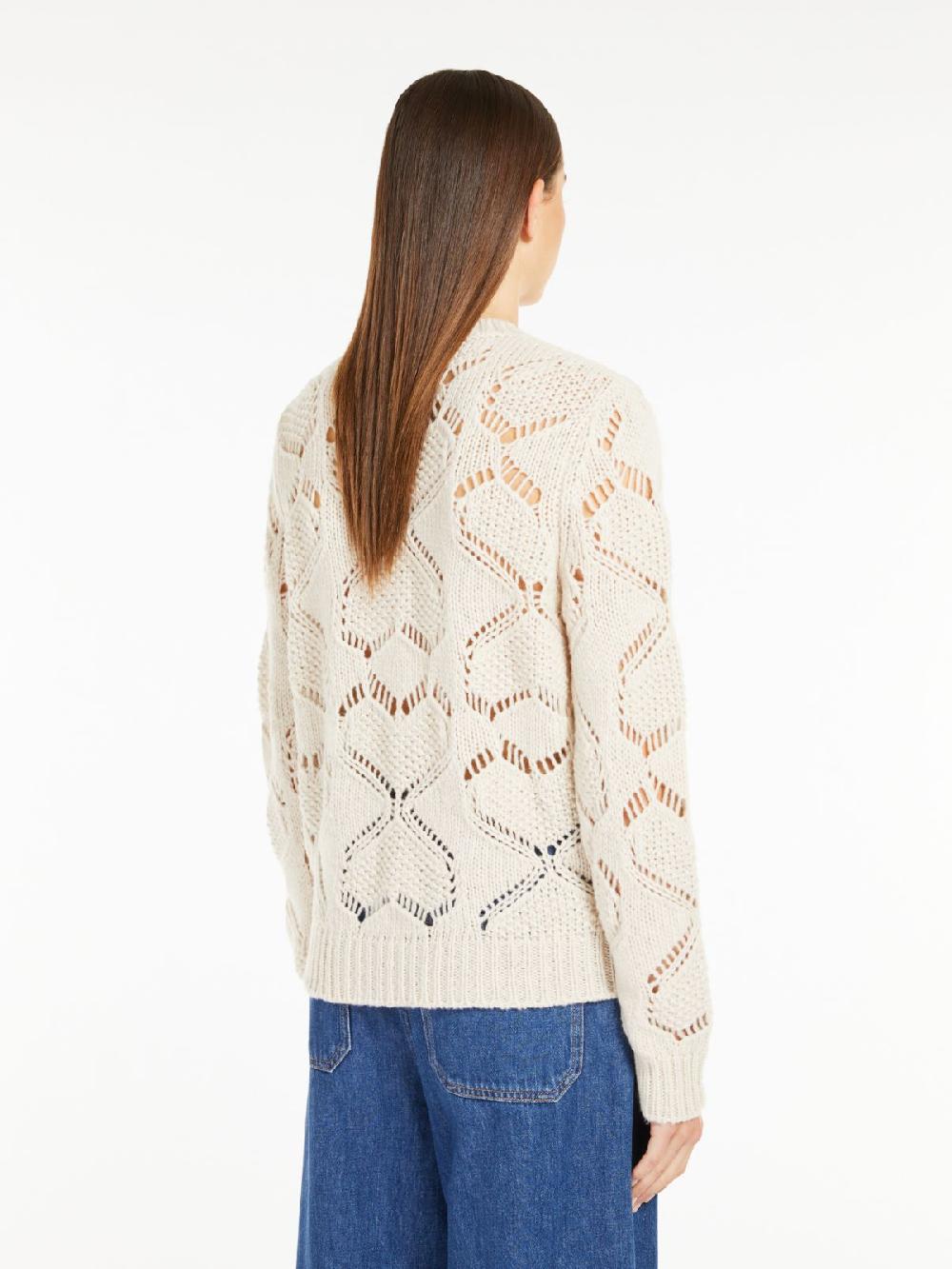 Weekend Maglia in mista lana traforata Pezzi Unici