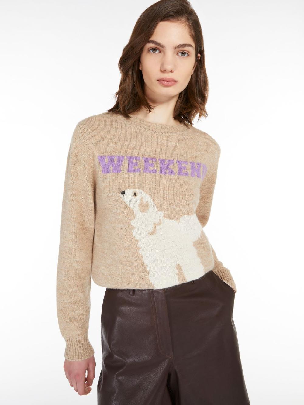 Weekend Maglia intarsiata in alpaca e lana Fino Al -60%