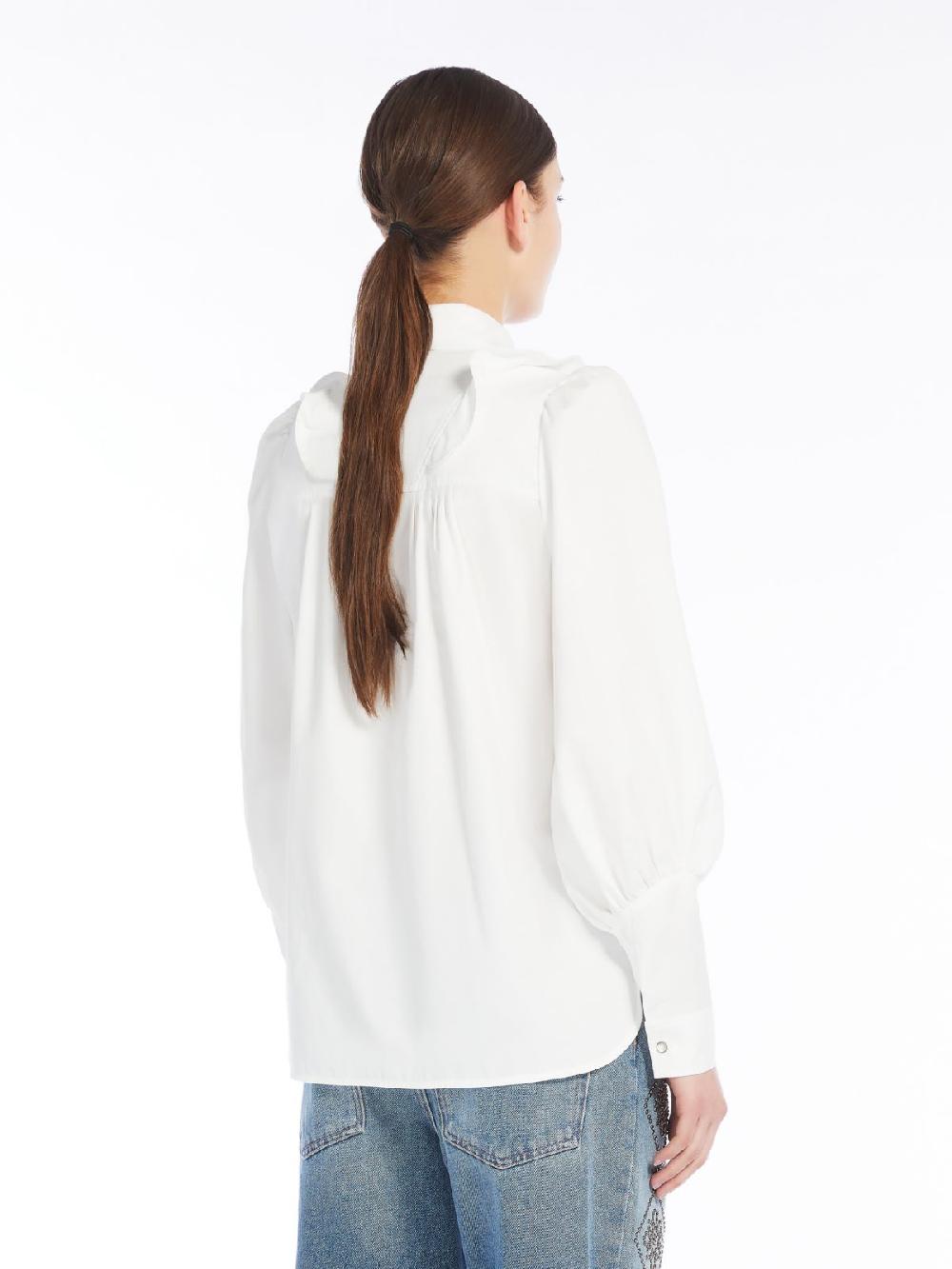 Weekend Camicia in twill di cotone con rouches Convenienza