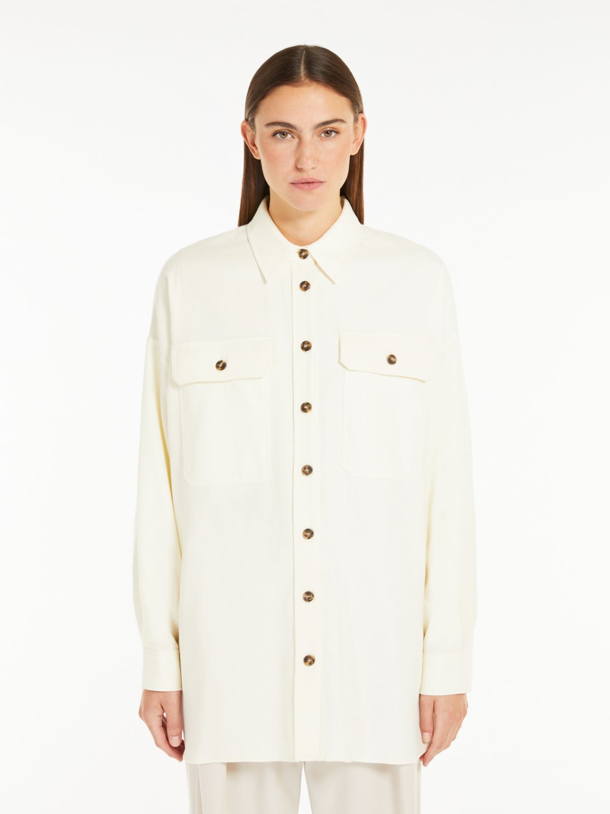 Weekend Camicia over in flanella di cotone Presa