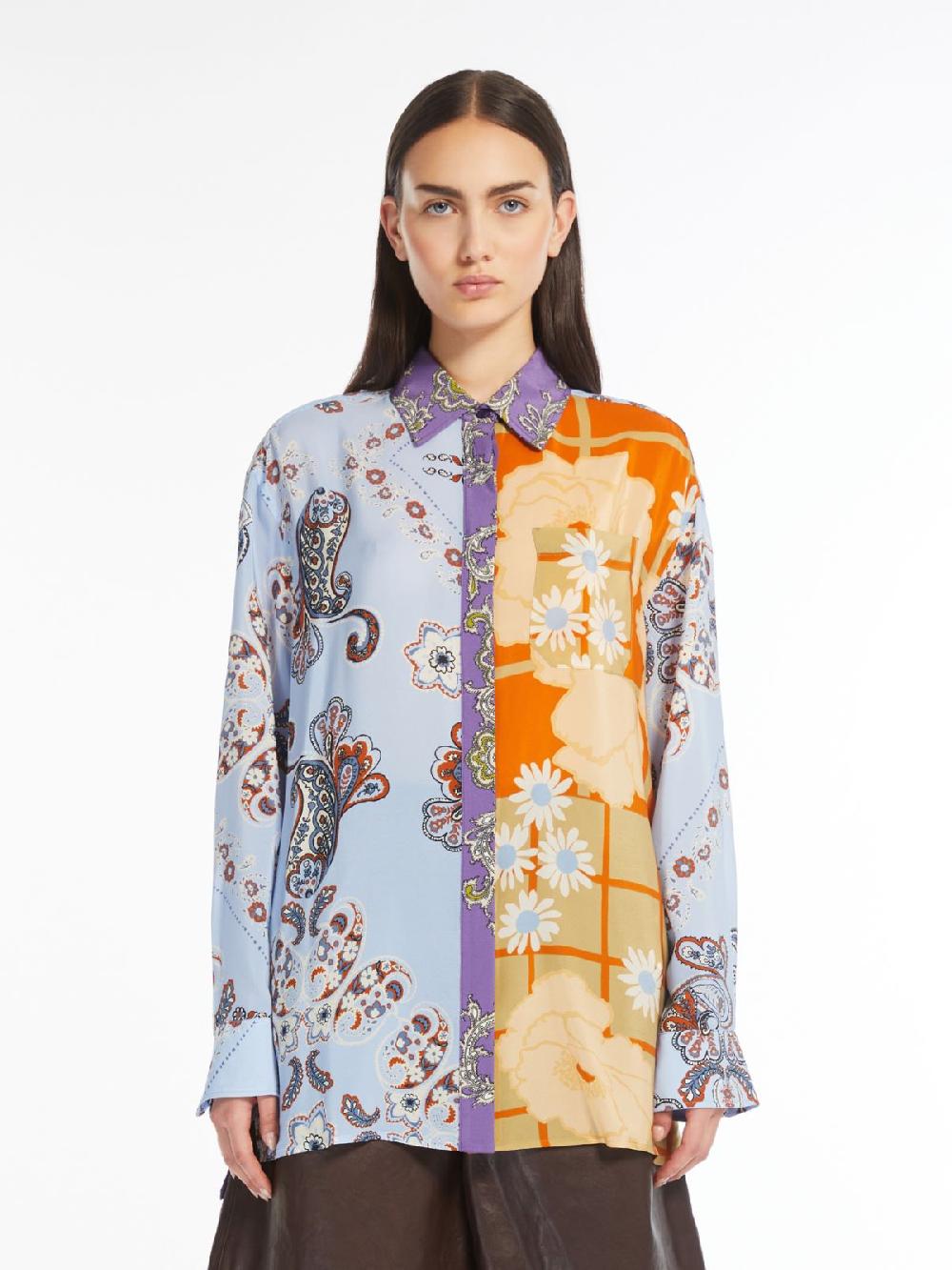 Weekend Camicia in crêpe de Chine stampata Offerta