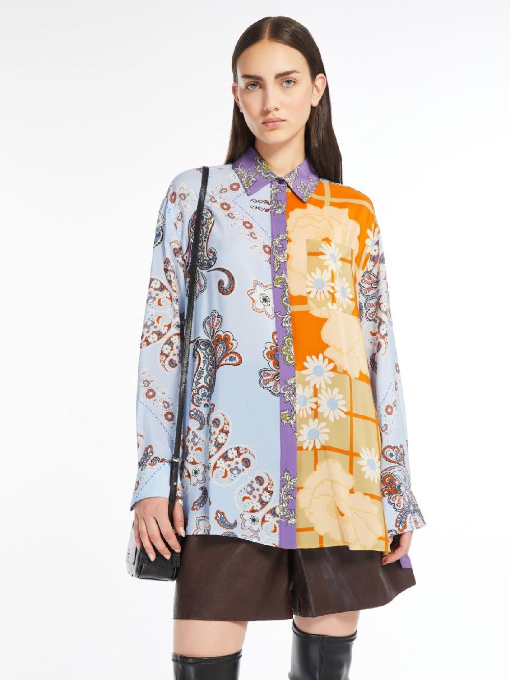 Weekend Camicia in crêpe de Chine stampata Offerta