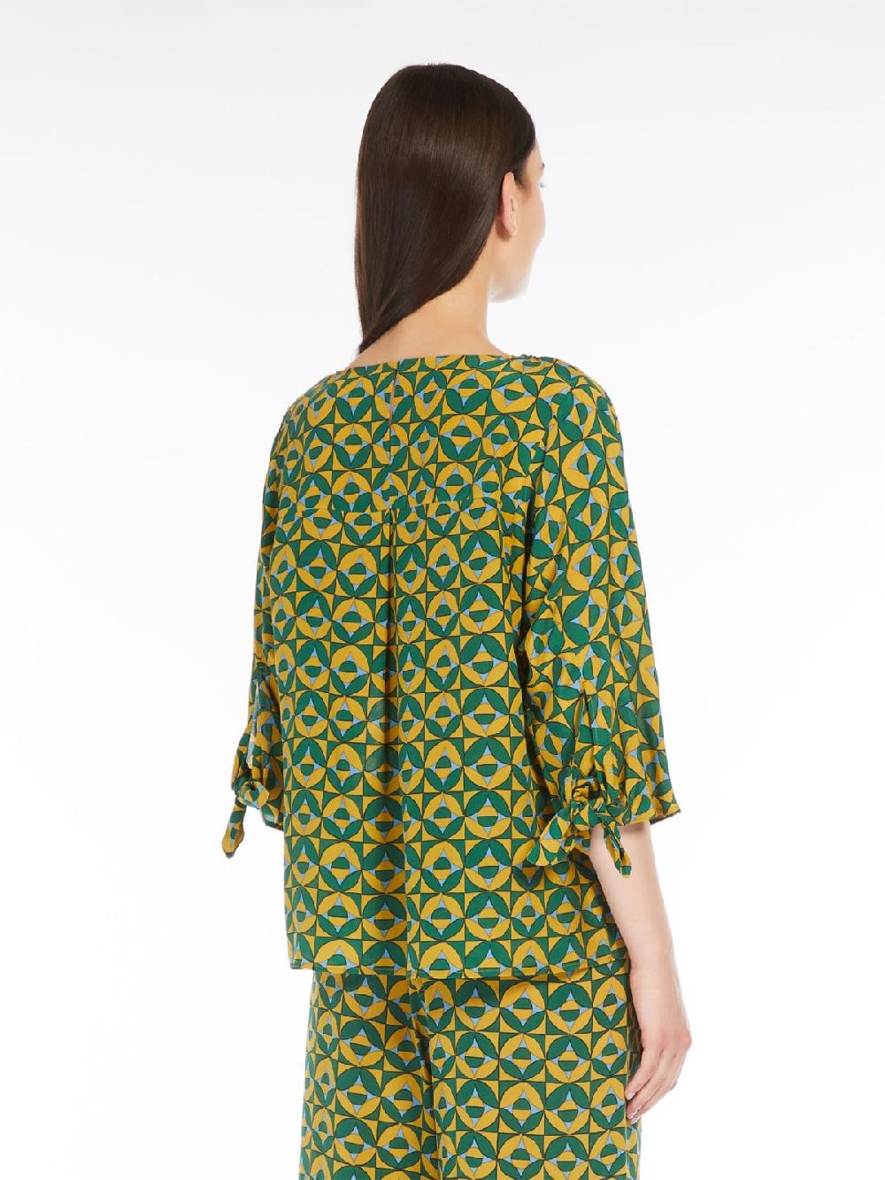 Weekend Blusa in crêpe de Chine stampato Vendita Calda