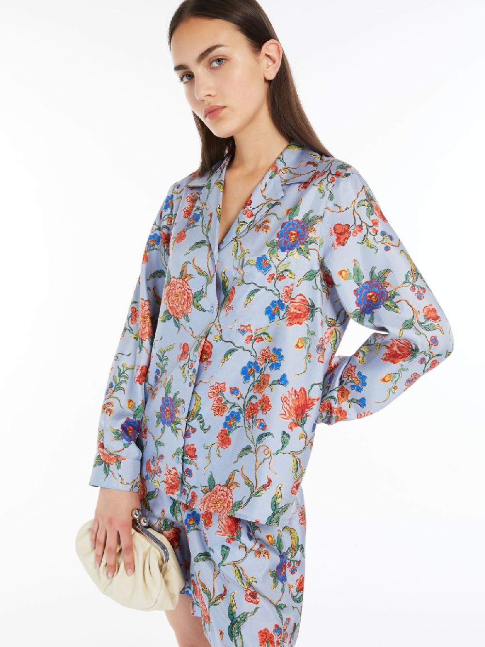 Weekend Camicia in twill di seta Saldi Di Fabbrica