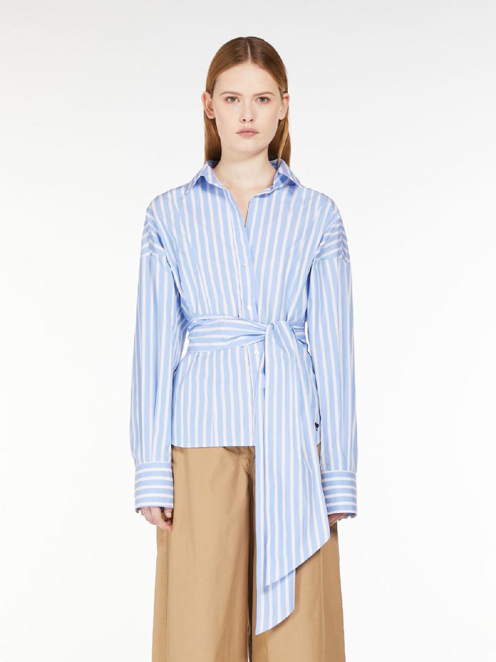 Weekend Camicia incrociata in popeline di cotone Negozio