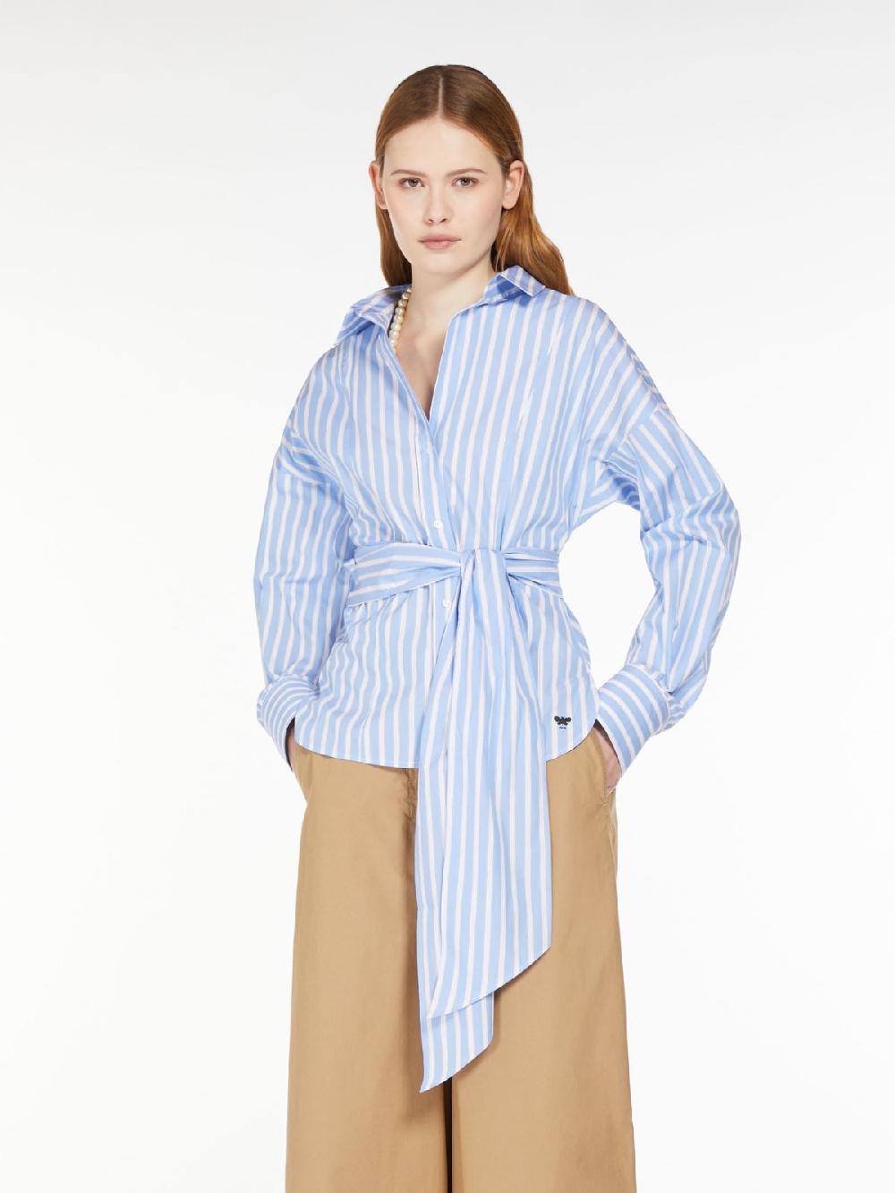 Weekend Camicia incrociata in popeline di cotone Negozio
