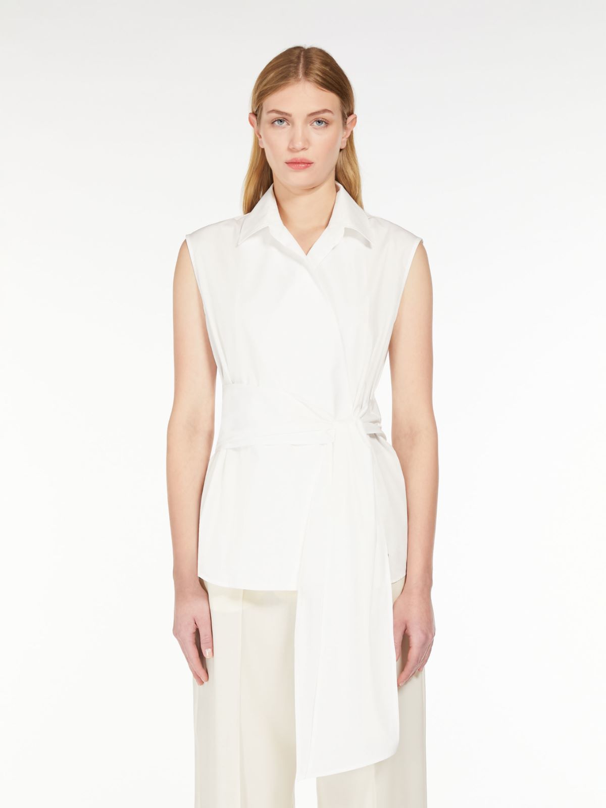 Weekend Camicia smanicata in popeline Promozione Limitata