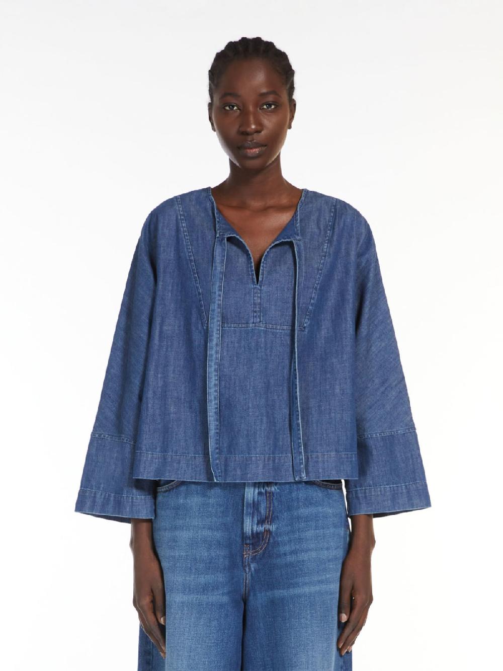 Weekend Blusa marinier in denim Promozione