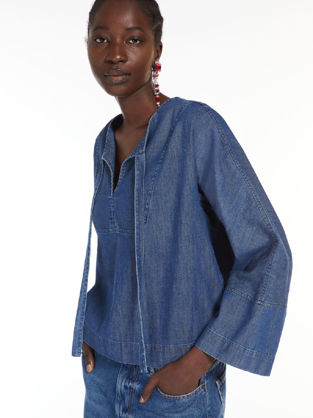 Weekend Blusa marinier in denim Promozione