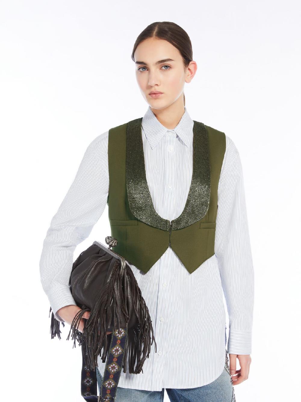 Weekend Gilet in mista lana Negozio