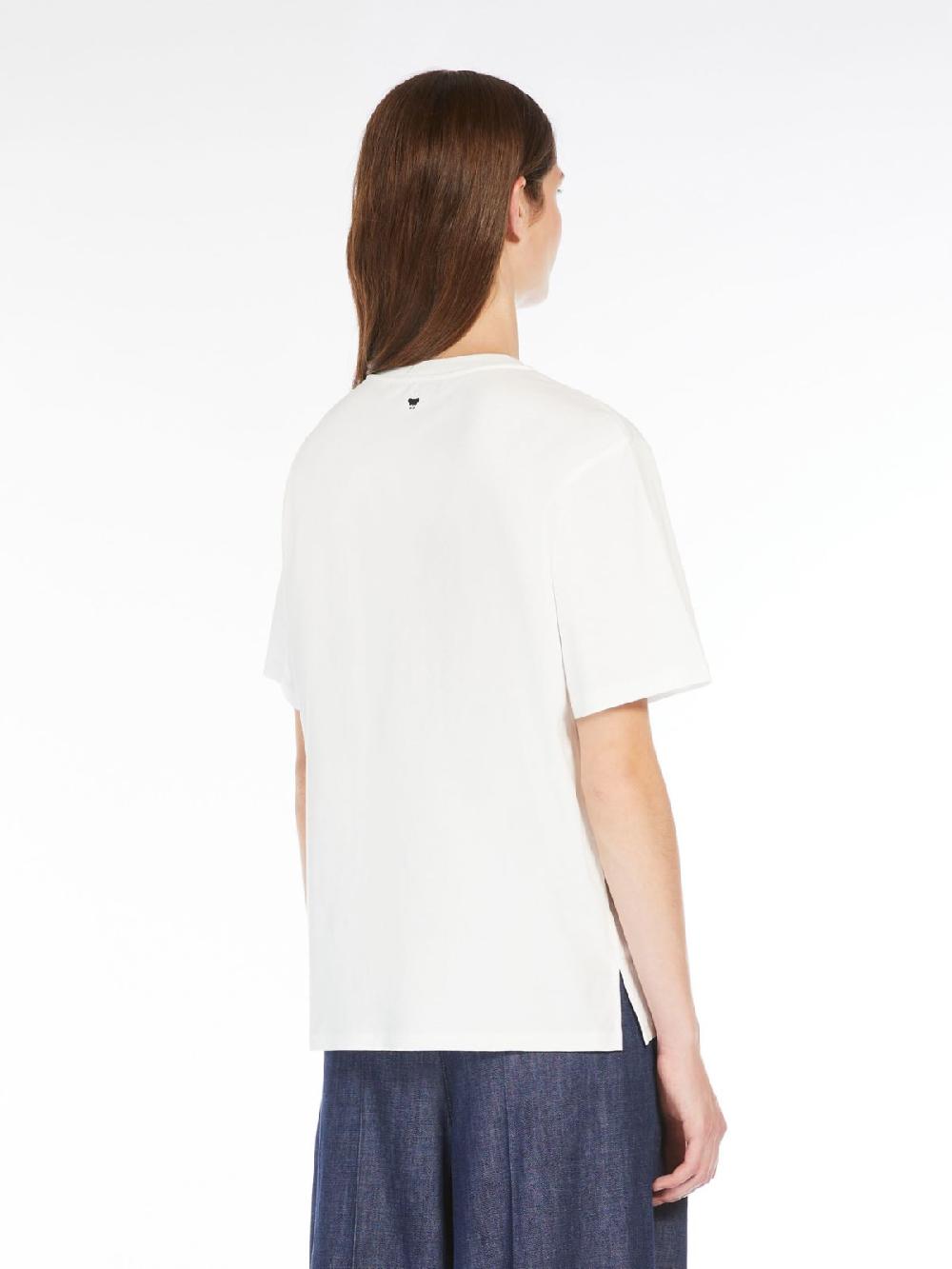 Weekend T-shirt in cotone con lettering ricamato 2025