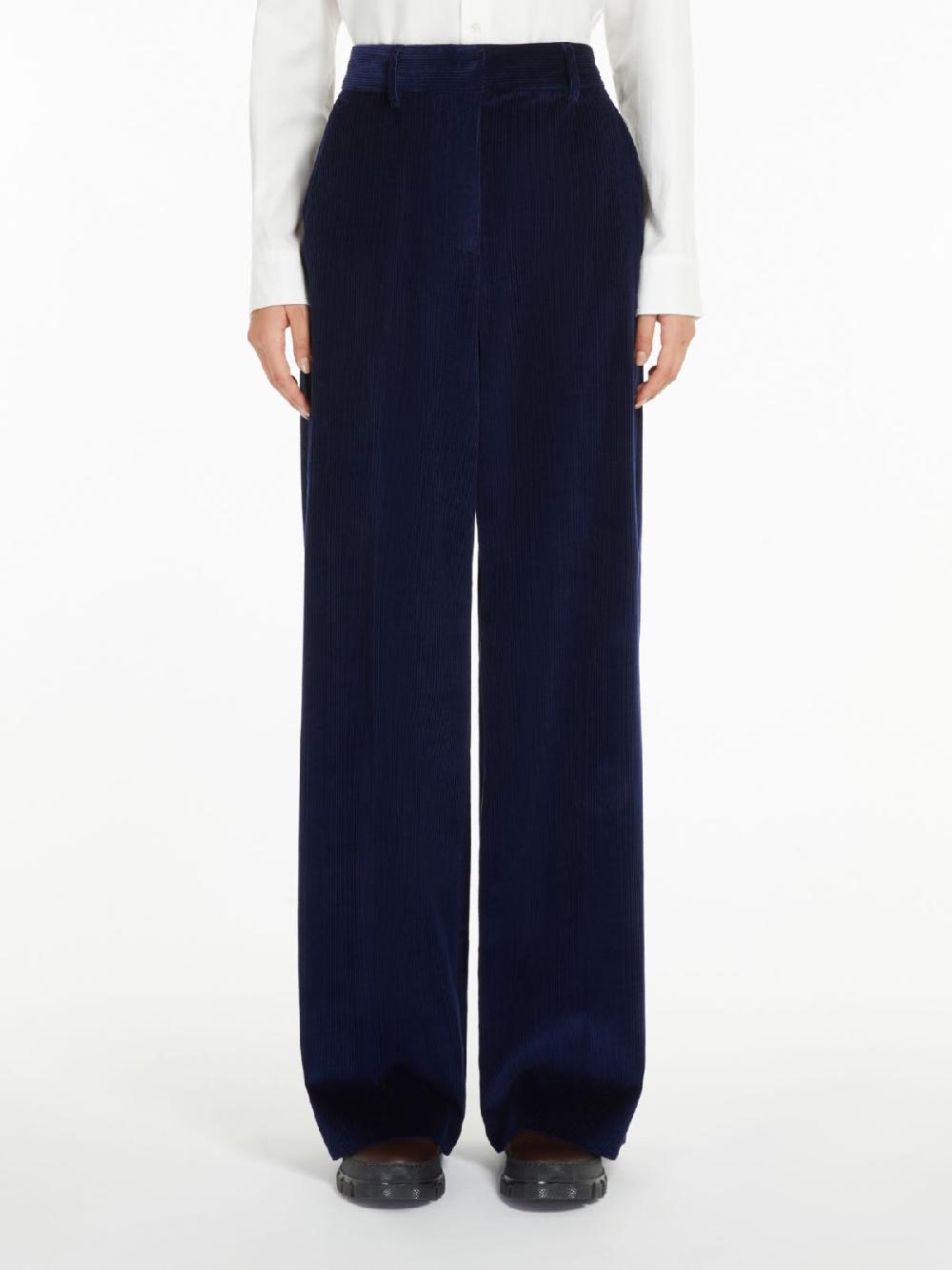 Weekend Pantalone wide leg in velluto Vendita