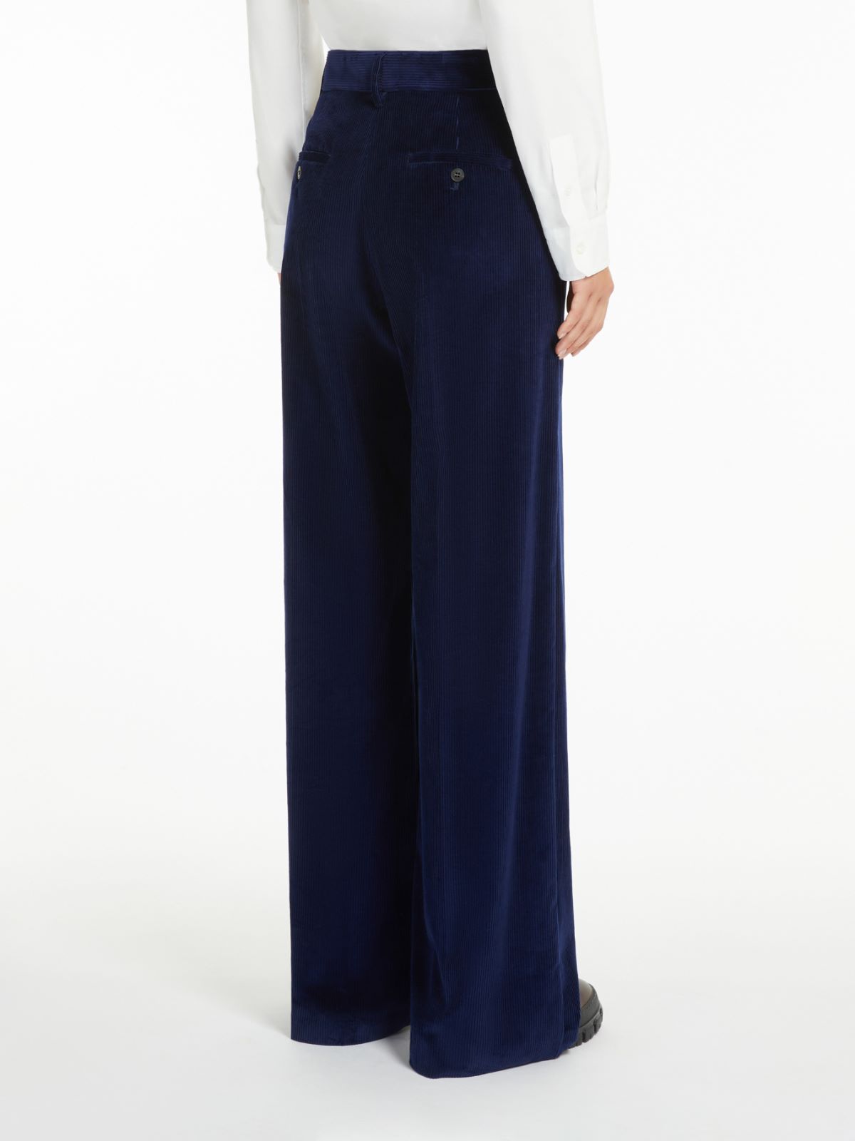 Weekend Pantalone wide leg in velluto Vendita