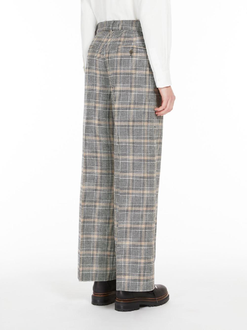 Weekend Pantalone palazzo in tela di lana Economico