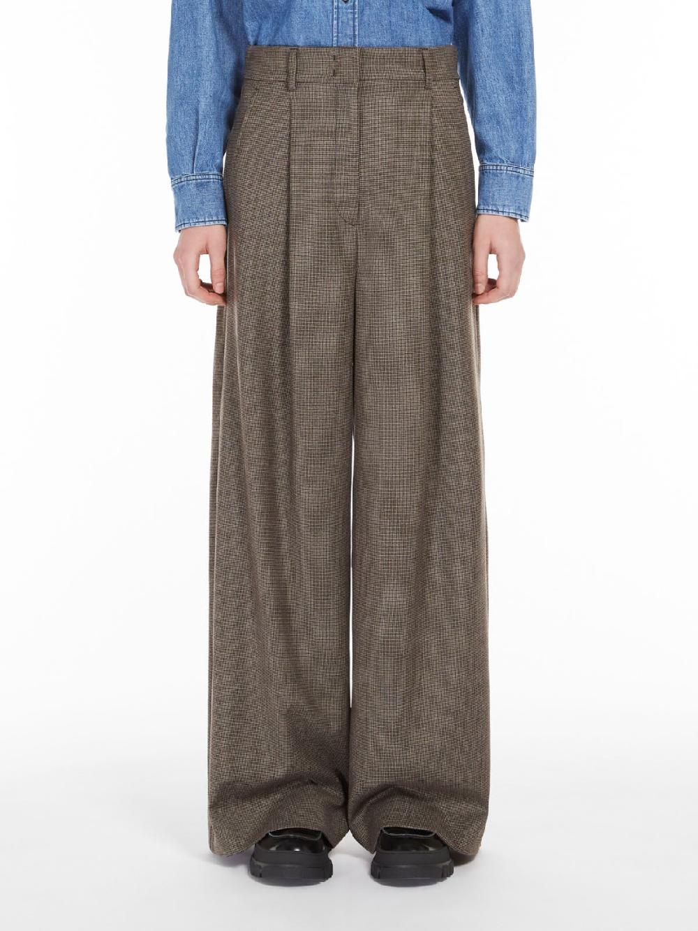 Weekend Pantalone palazzo in flanella di lana Online