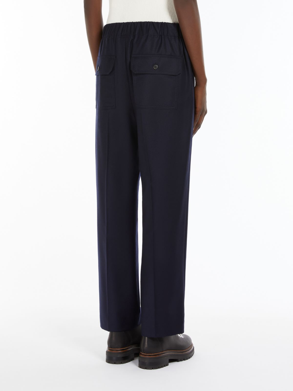 Weekend Pantalone comfort in flanella Saldi Di Fabbrica