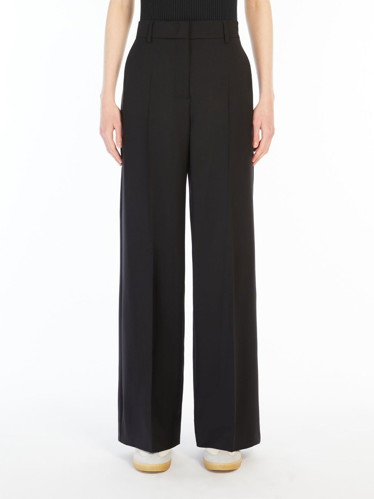 Weekend Pantalone palazzo in tela di lana Negozio