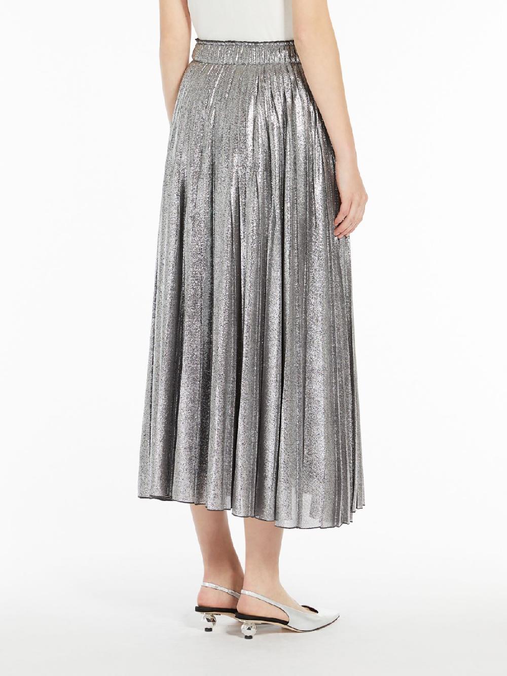 Weekend Gonna lunga in georgette laminata Nuova