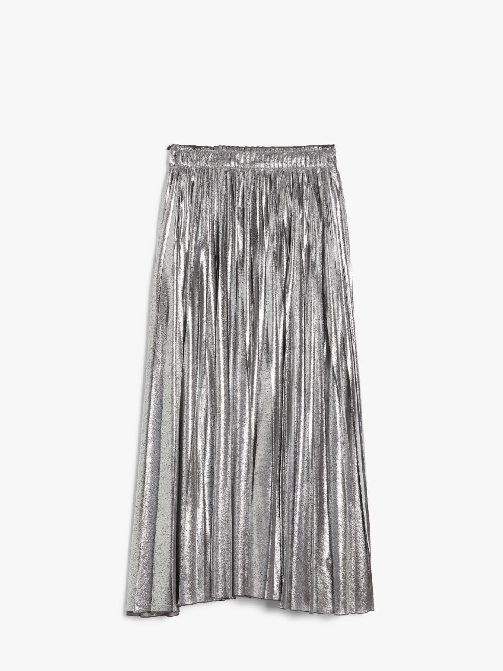 Weekend Gonna lunga in georgette laminata Nuova