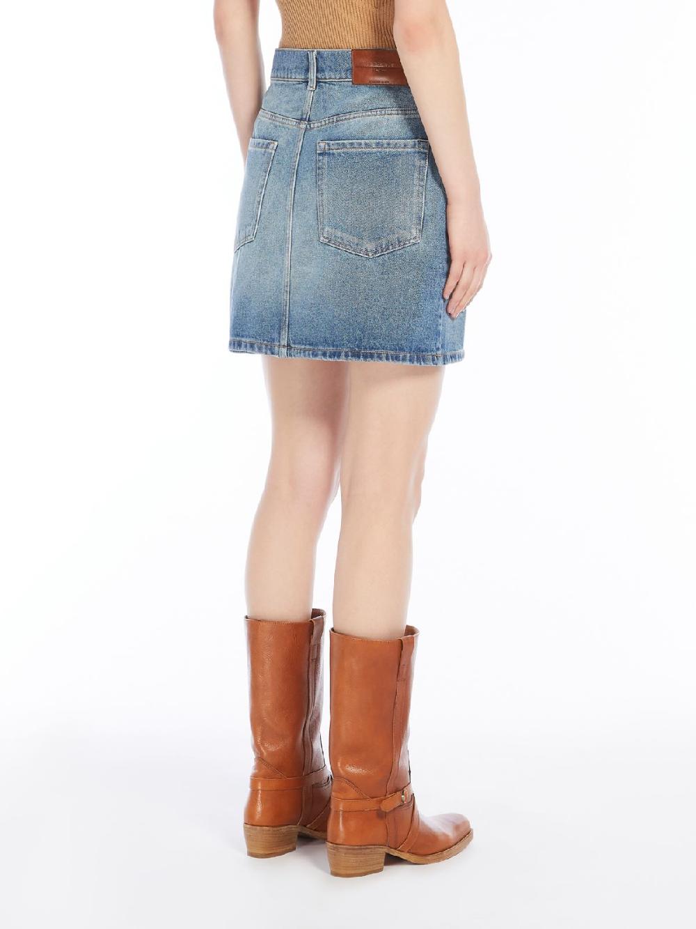 Weekend Minigonna in denim con borchie Acquista Ora