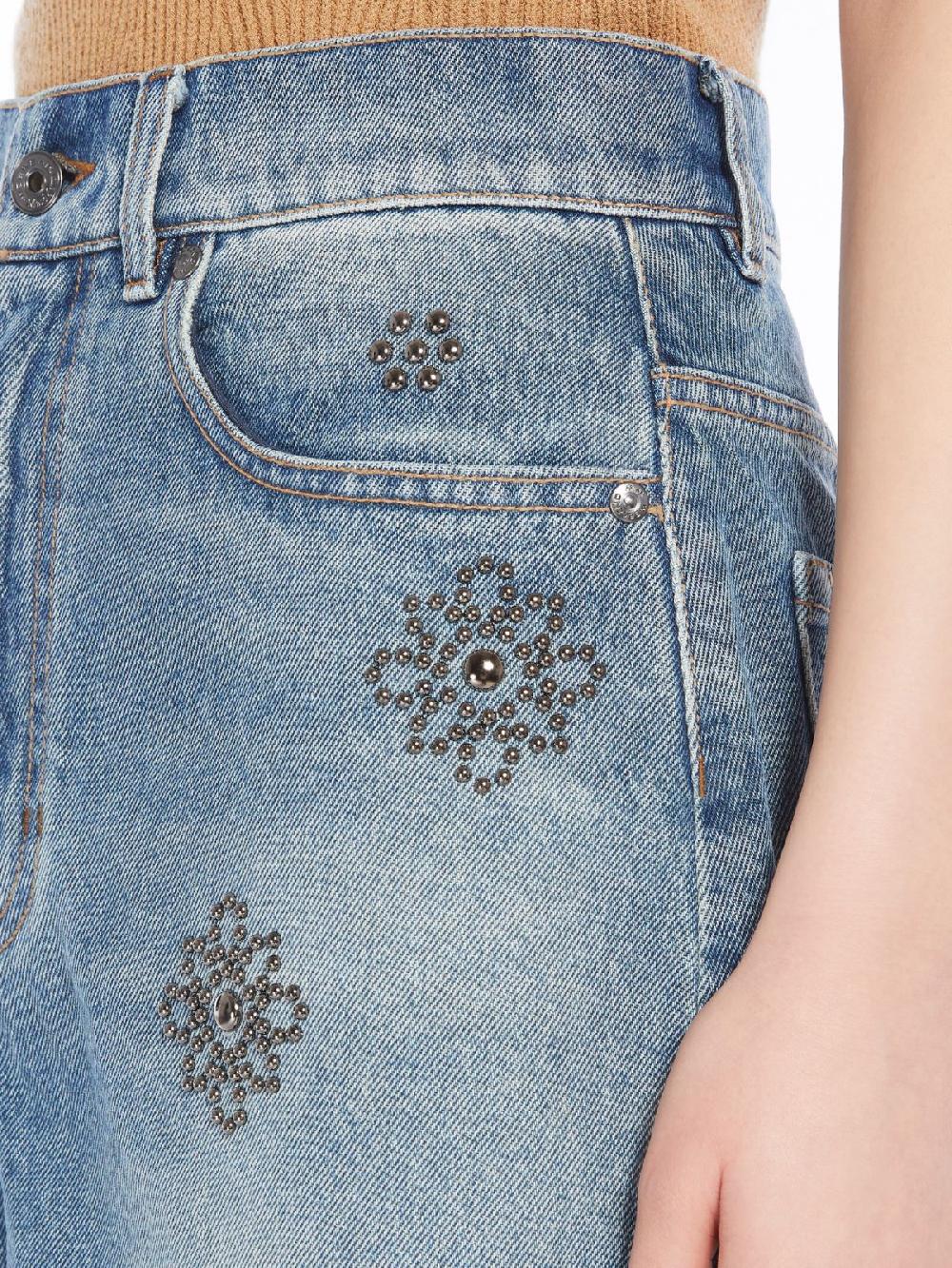 Weekend Minigonna in denim con borchie Acquista Ora