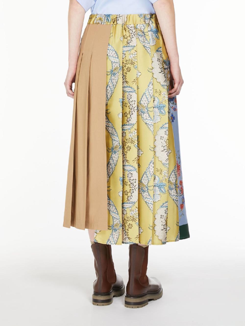 Weekend Gonna midi in tela e twill stampato Novità