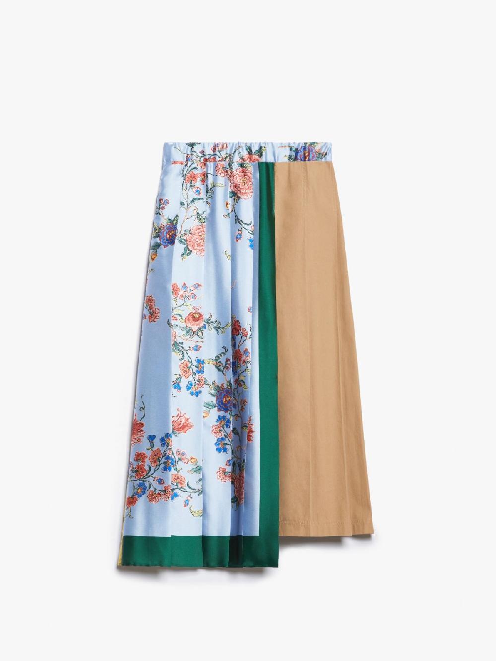 Weekend Gonna midi in tela e twill stampato Novità