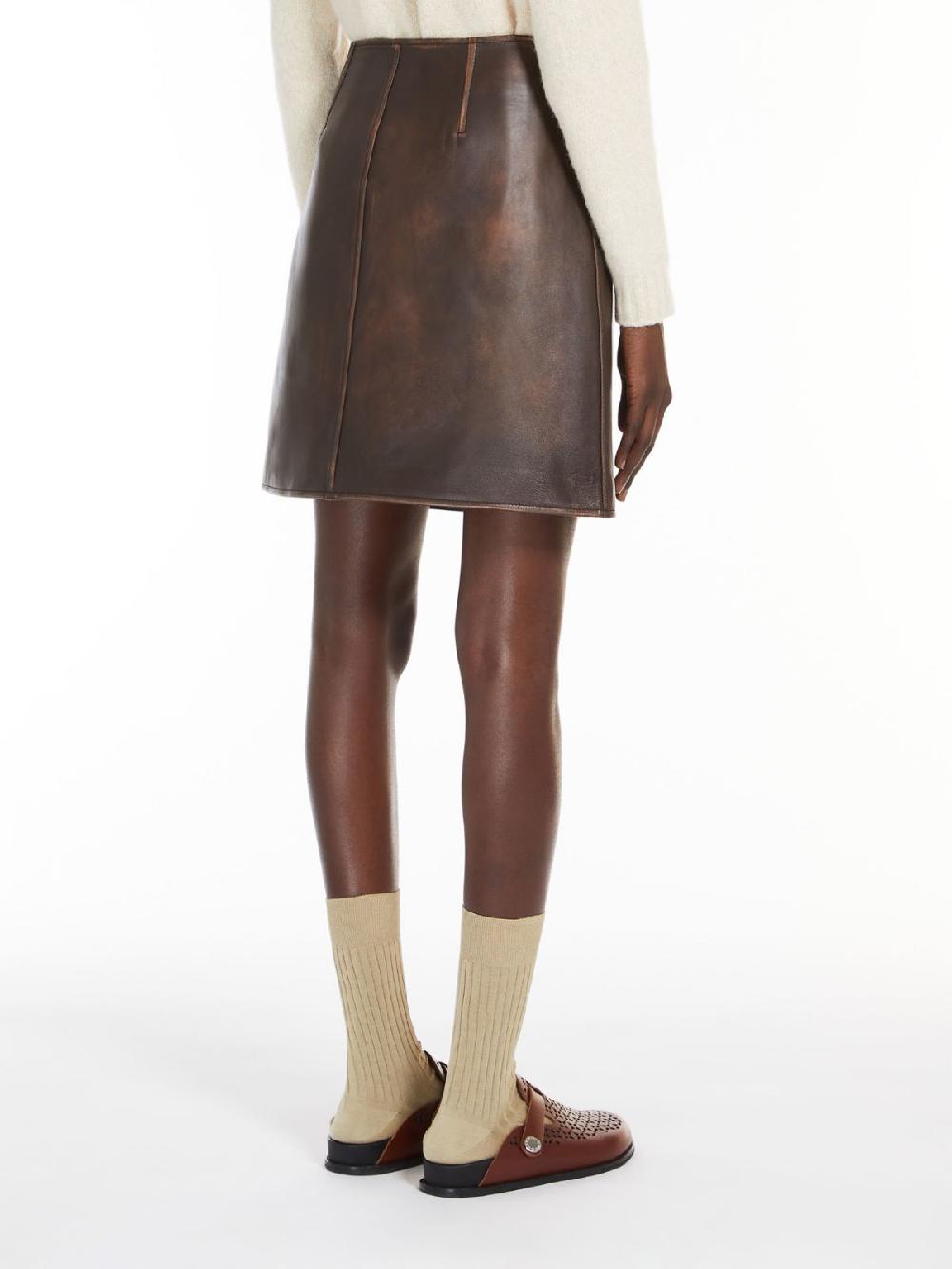 Weekend Gonna mini in pelle Presa