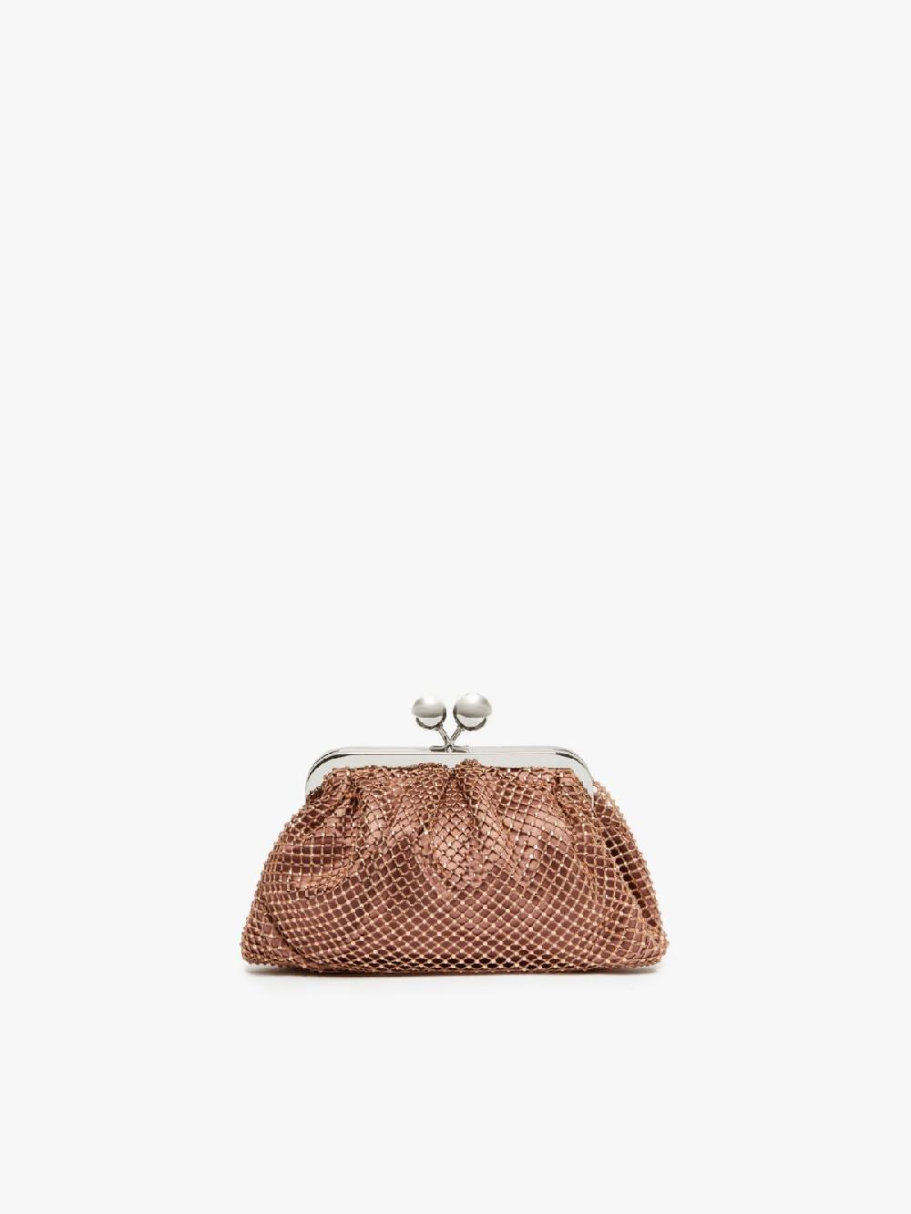 Weekend Pasticcino Bag Small in rete e strass 2025