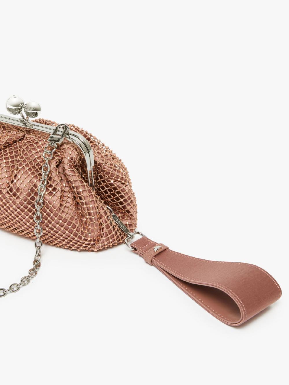 Weekend Pasticcino Bag Small in rete e strass 2025