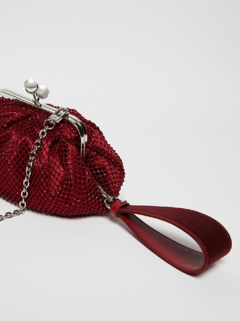 Weekend Pasticcino Bag Small in rete e strass Italy