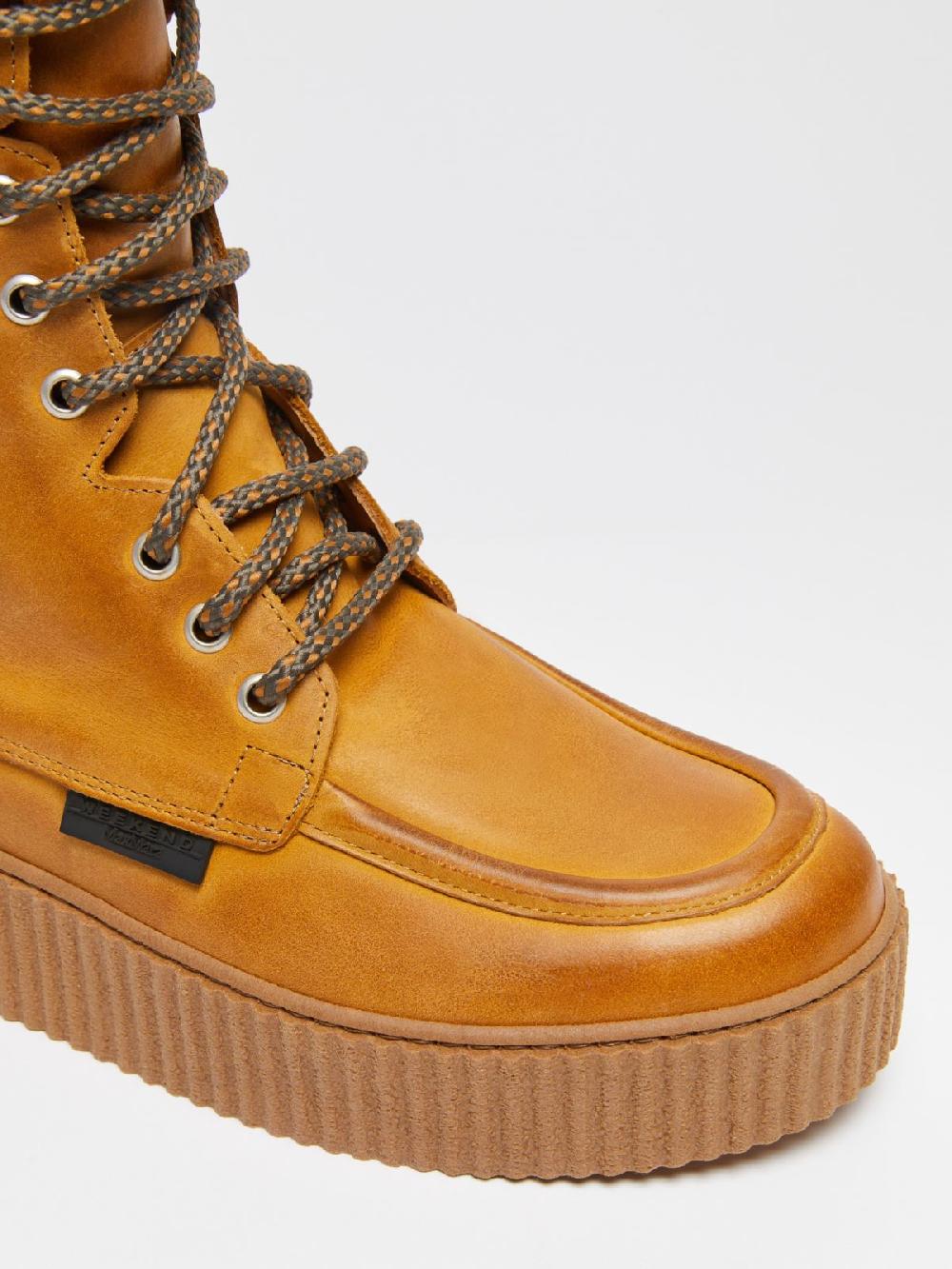 Weekend Stivaletto stringato in cuoio Vendita Calda