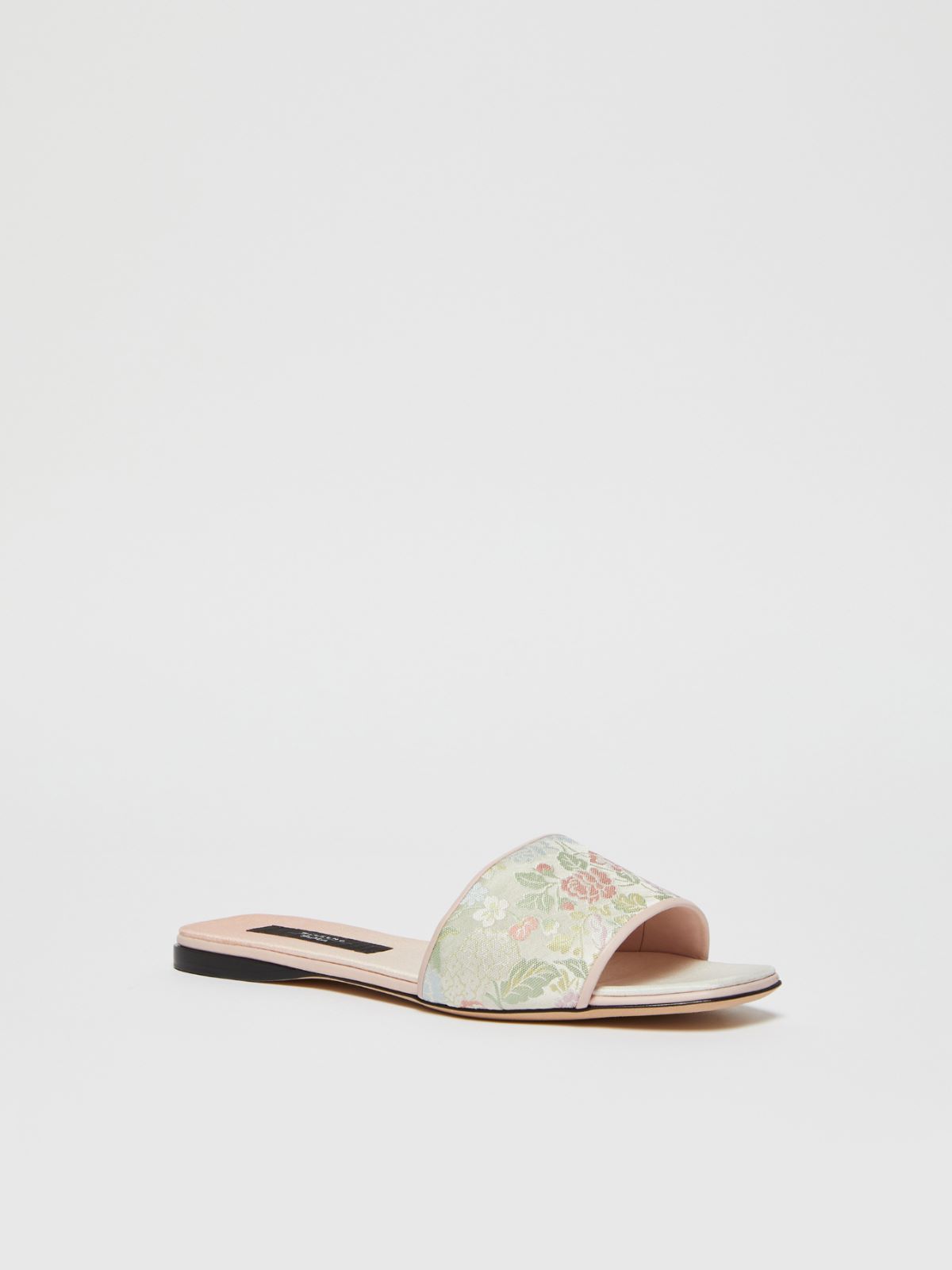 Weekend Sandalo flat in seta jacquard Pezzi Unici
