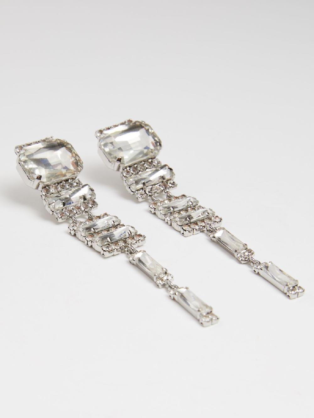 Weekend Orecchini pendenti con strass Consegna Veloce