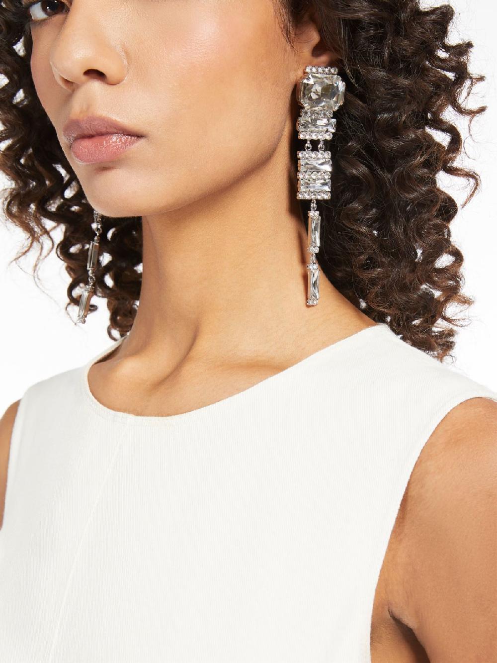 Weekend Orecchini pendenti con strass Consegna Veloce