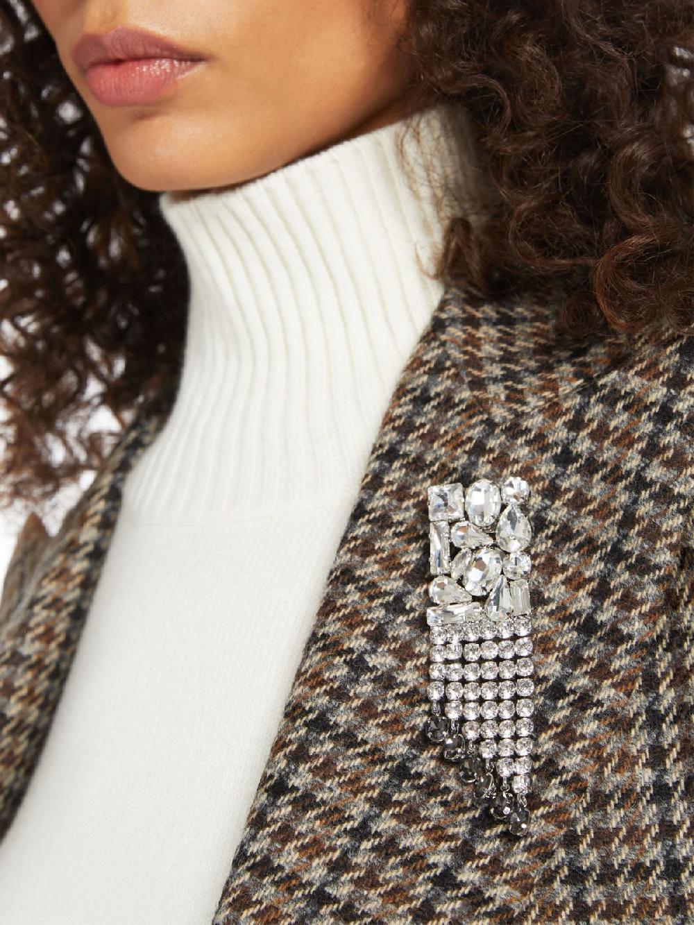 Weekend Spilla in metallo e strass Fino Al -60%