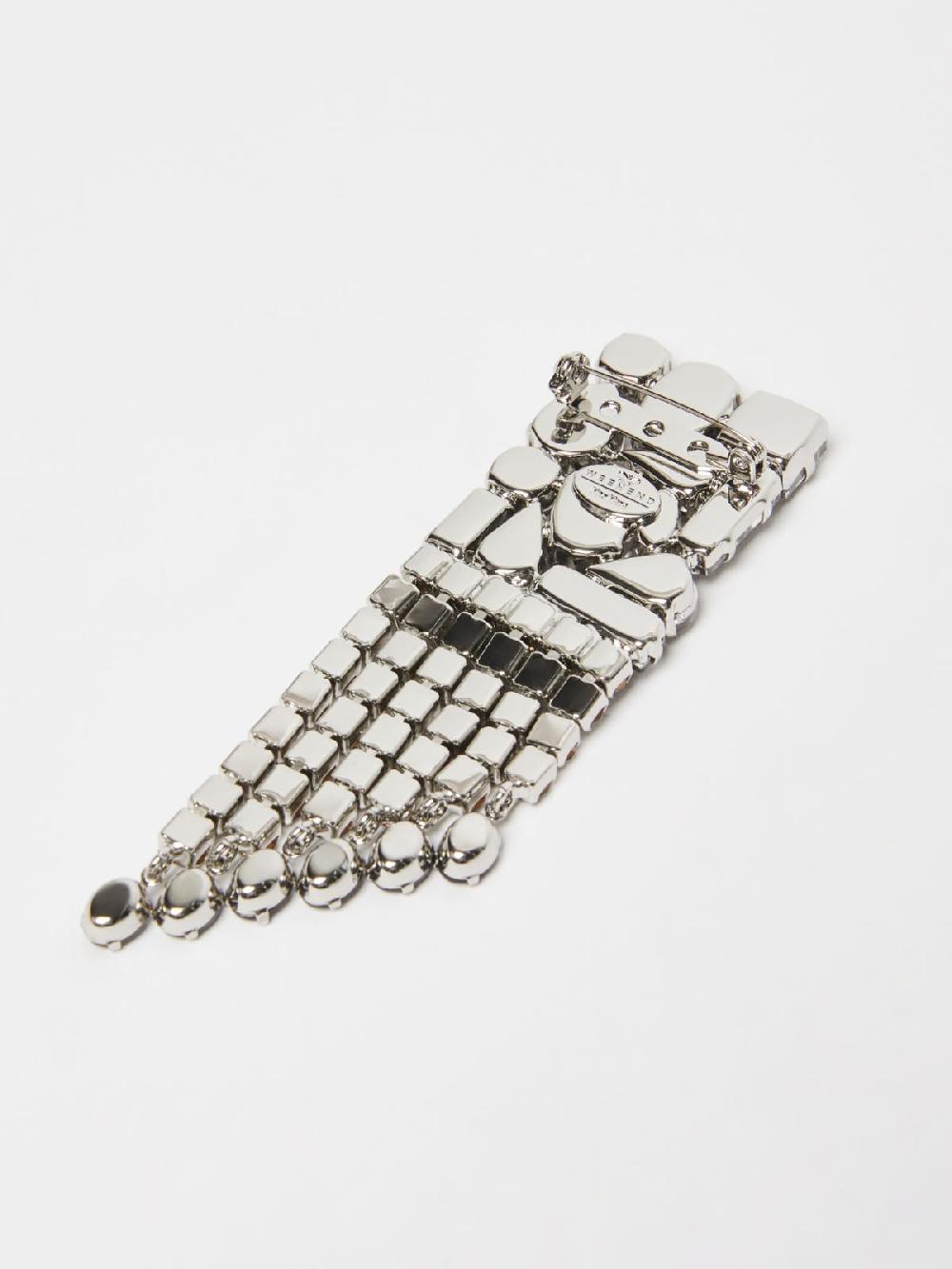 Weekend Spilla in metallo e strass Sottocosto