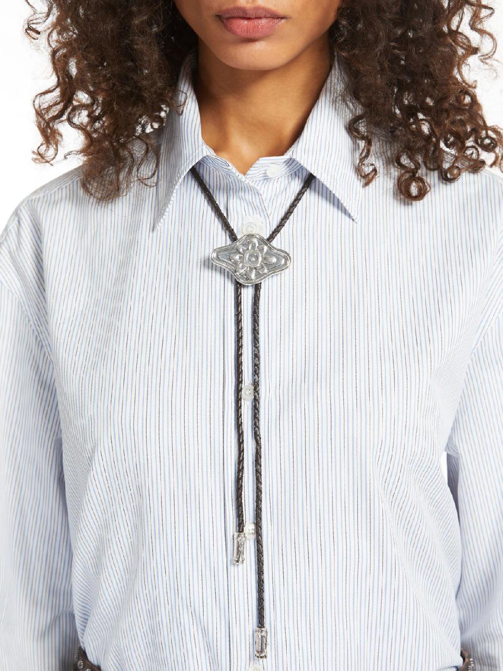 Weekend Collana bolo in tessuto spalmato In Linea