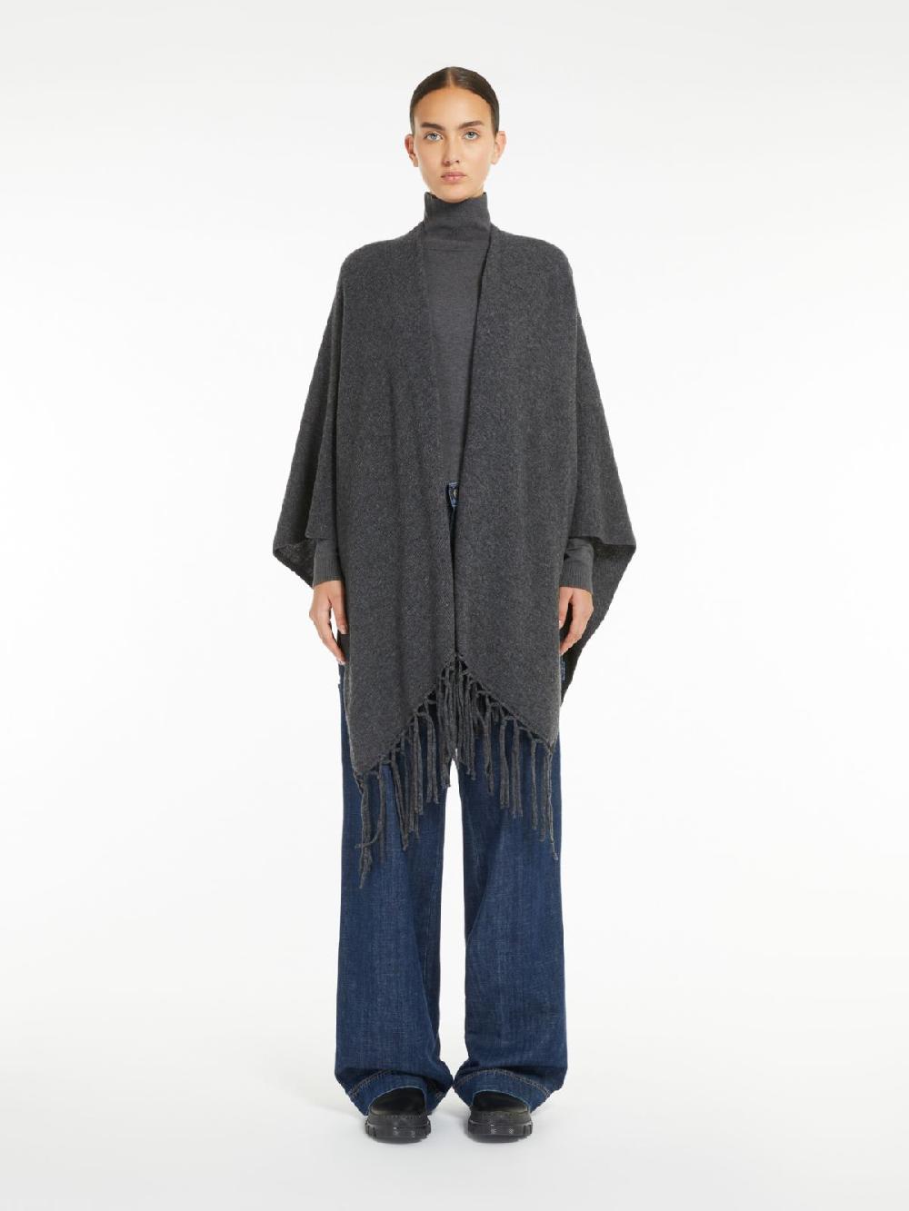 Weekend Poncho in pura lana Qualità