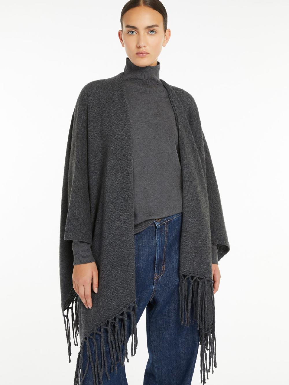 Weekend Poncho in pura lana Qualità