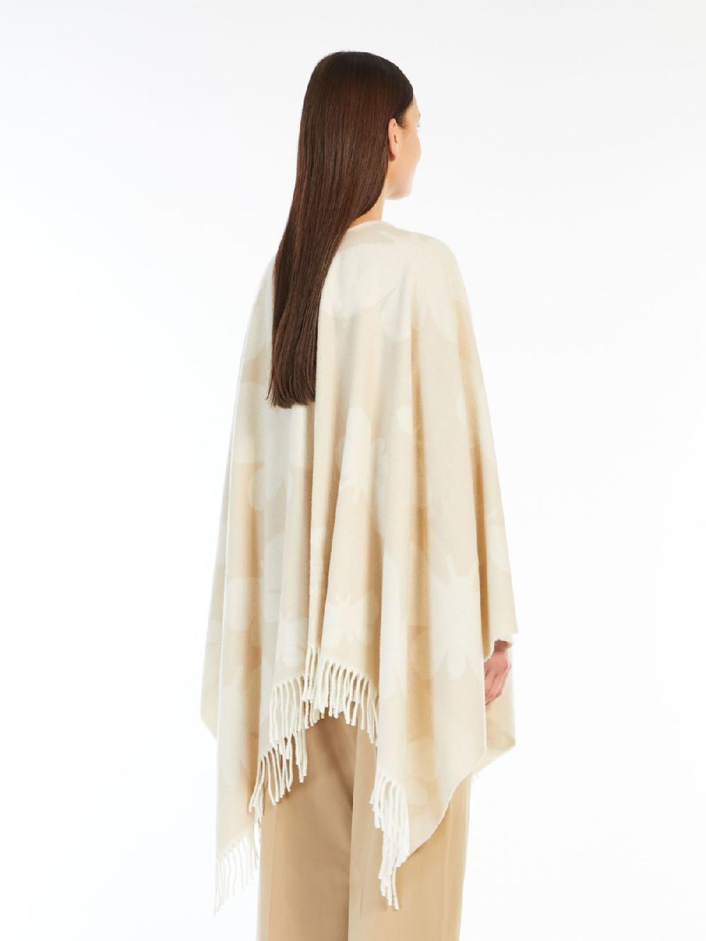 Weekend Poncho in lana jacquard Convenienza