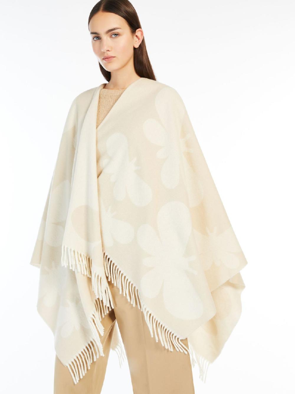 Weekend Poncho in lana jacquard Convenienza