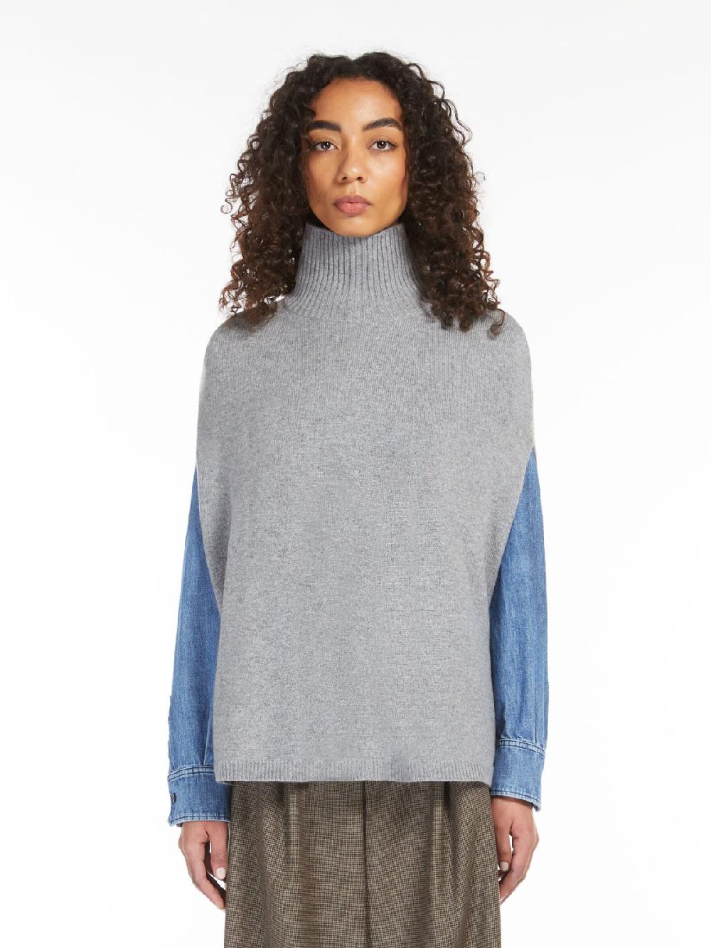 Weekend Poncho dolcevita in cachemire Vendita Calda