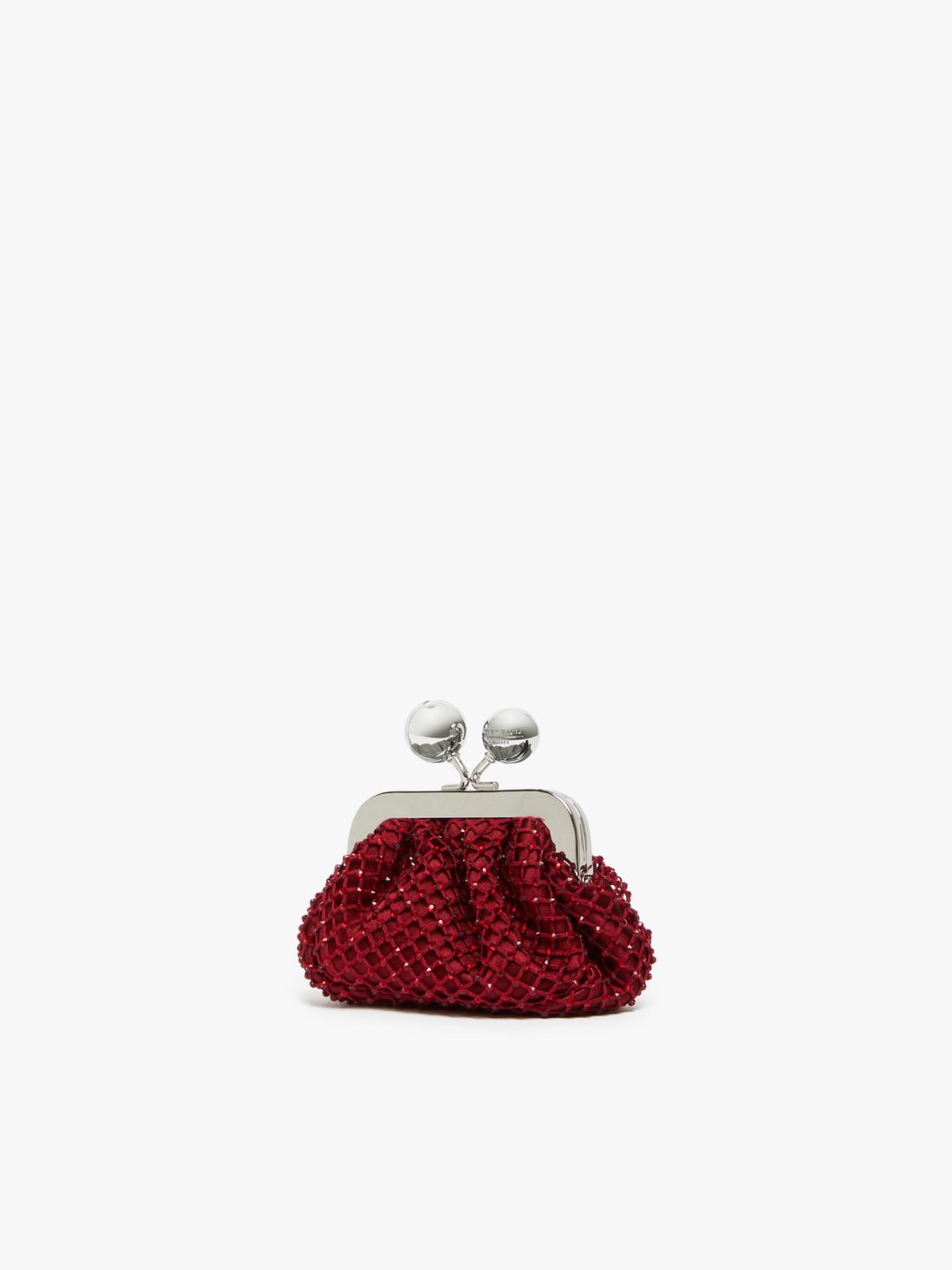 Weekend Pasticcino Bag Nano in raso con strass Nuova