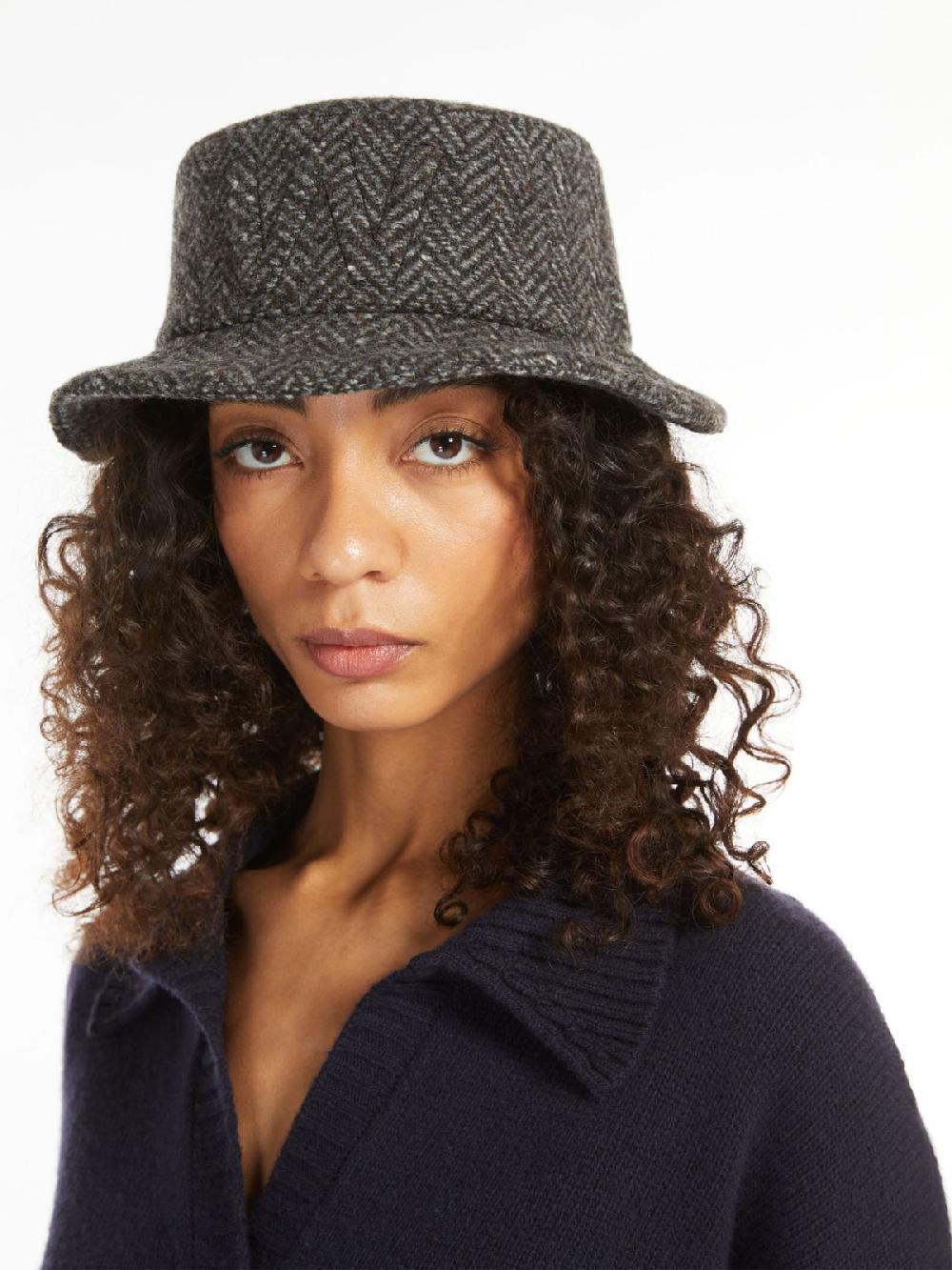 Weekend Cappello in tweed con logo Soddisfazione Garantita