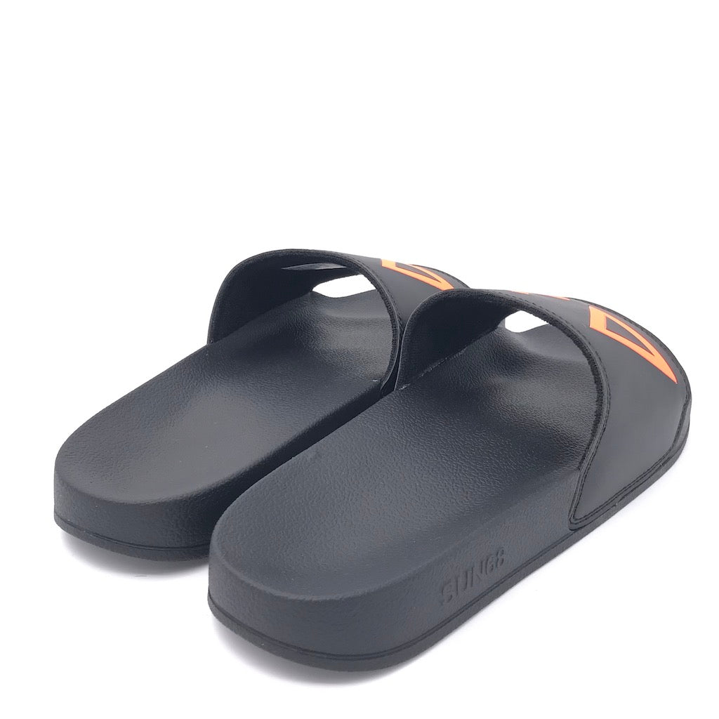 Zulian Calzature Ciabatta Slipper logo nera In Saldo