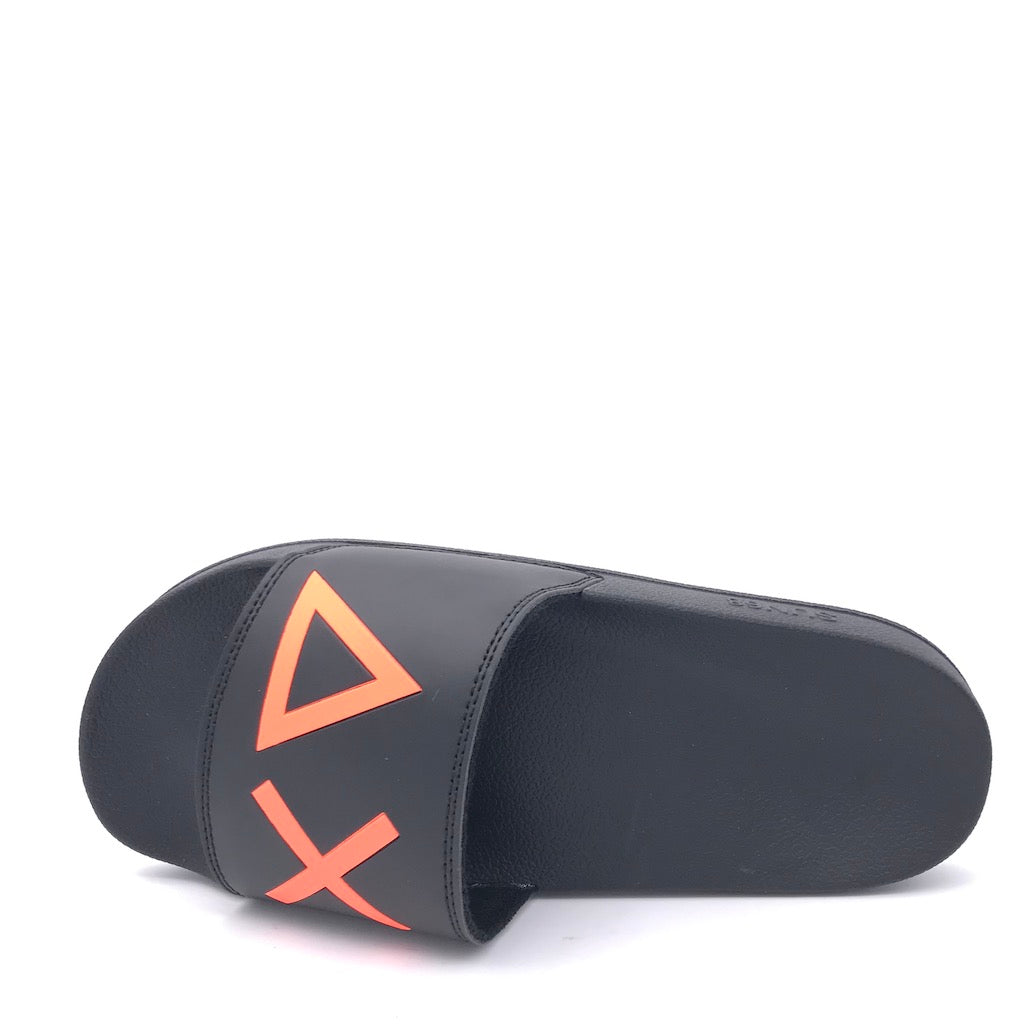 Zulian Calzature Ciabatta Slipper logo nera In Saldo
