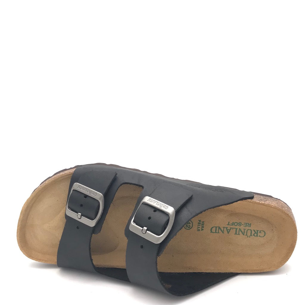 Zulian Calzature Ciabatta Bobo nera Moda