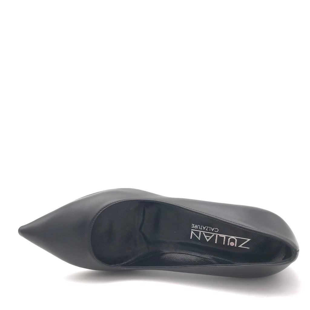Zulian Calzature Decolletè Lory in nappa nera Spedizione Gratuita